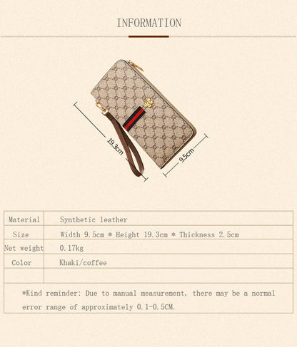 FOXER PVC Long Clutch Wallet