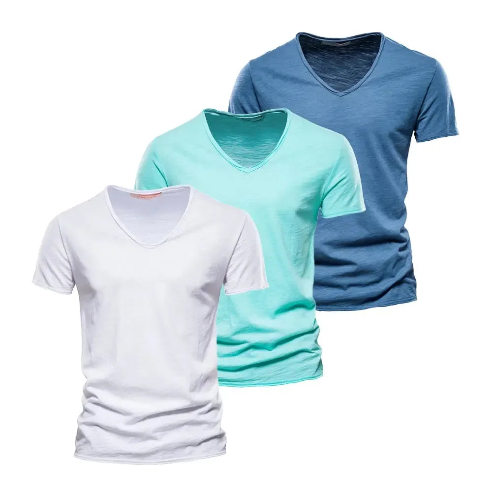 AIOPESON 3 Pack of 100% Cotton Men's T-Shirts - ShopHub