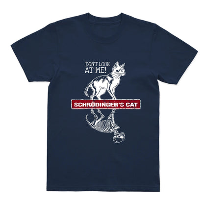 COOLMIND Schrödinger's Cat Graphic Cotton T-Shirt