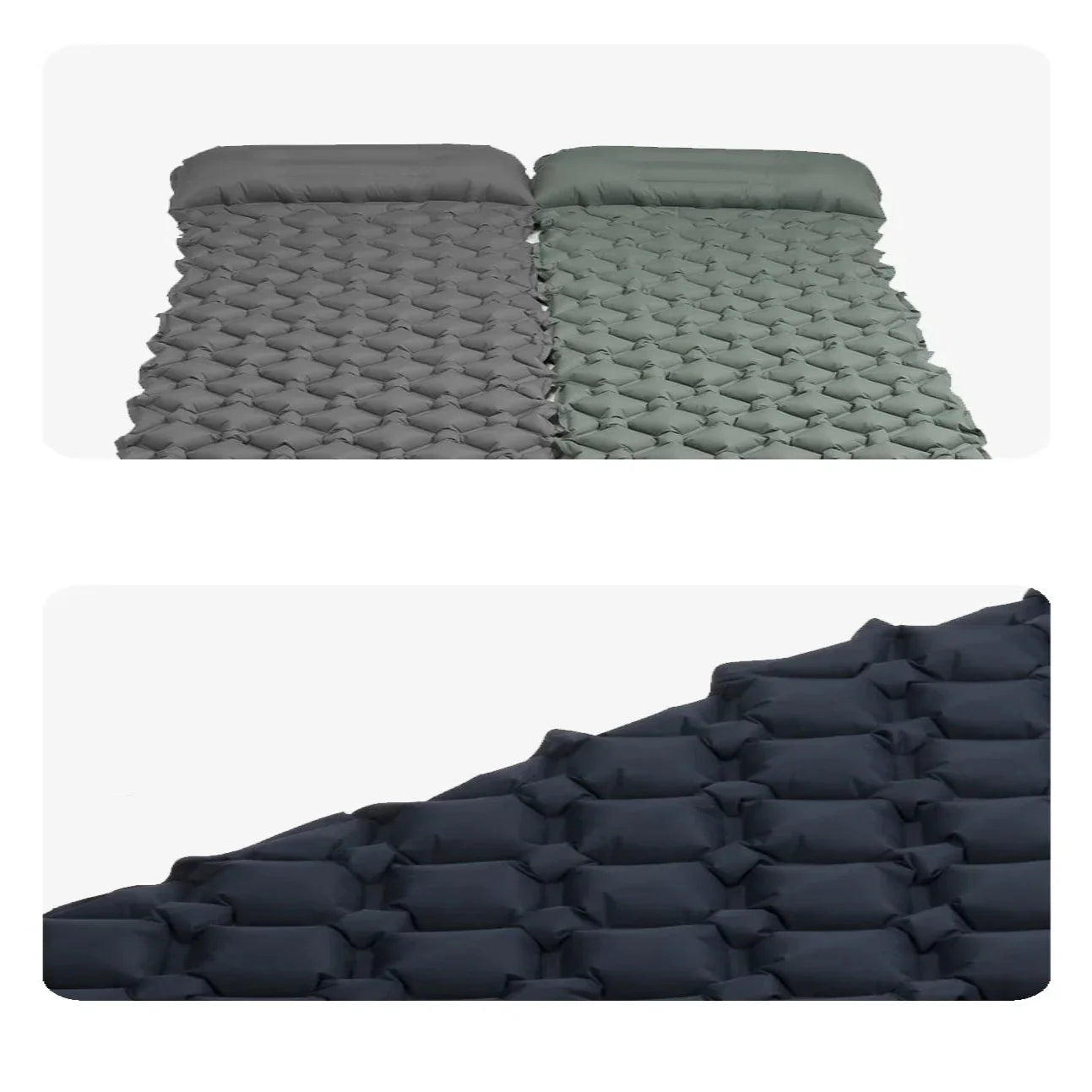 Inflatable Camping Mat with Pillow – Self-Inflating Mattress Habicare
