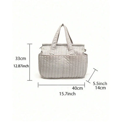 Solid Multi-functional Diaper Bag