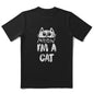 COOLMIND 100% Cotton Cool Mens Tee Shirt Casual Cool Cat Print Men Tshirt Loose Summer Short Sleeve Men T Shirt o-neck t-shirt