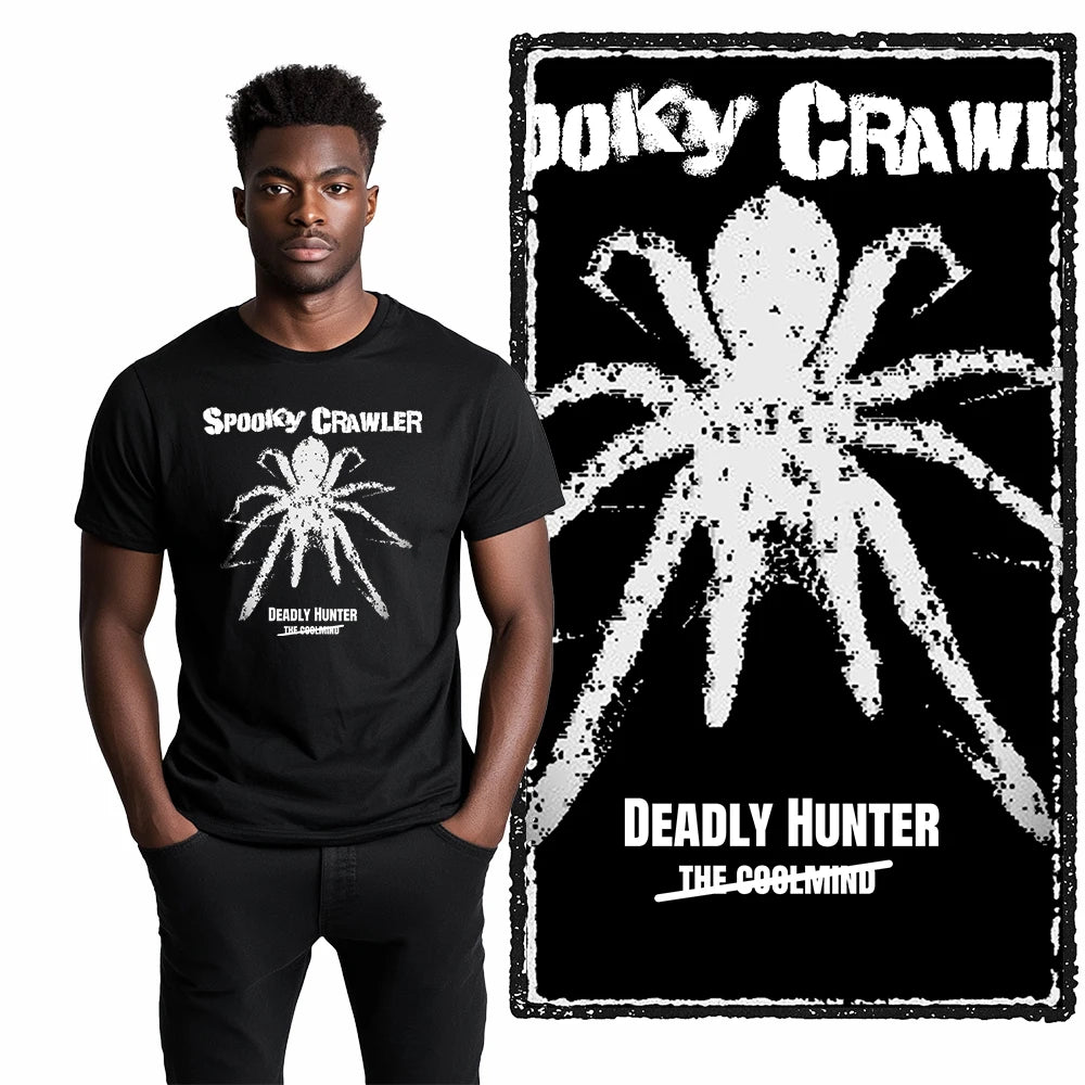 COOLMIND Unisex Spider Graphic Cotton T-Shirt