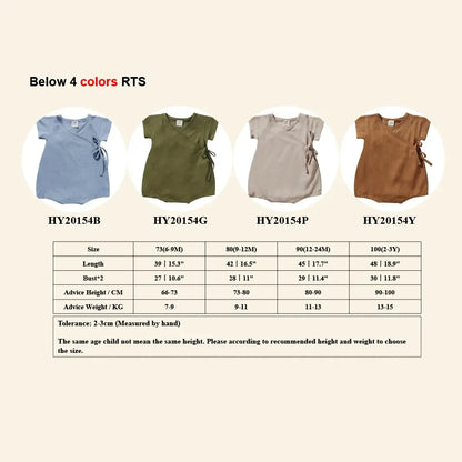 Kids Tales Sunny Days Cotton-Linen Baby & Toddler Romper