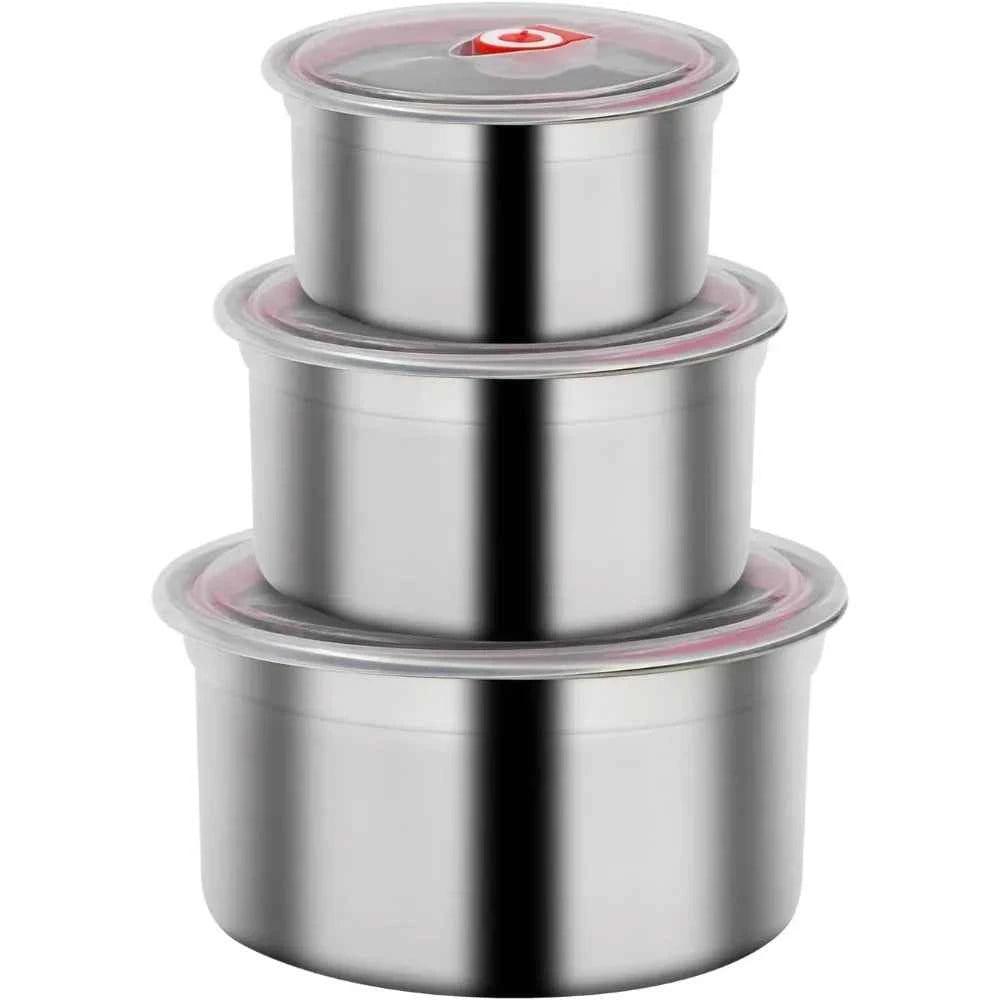 304 Stainless Steel Food Storage Container with Lid, Airtight Meal Prep Bento Box for Kitchen, Oven & Freezer