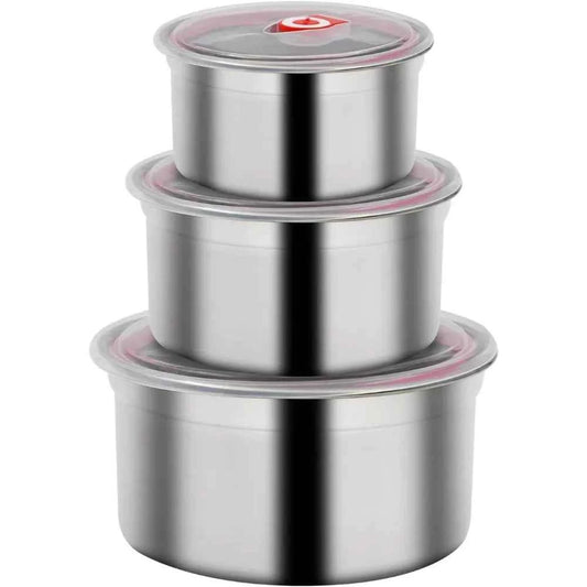 304 Stainless Steel Food Storage Container with Lid, Airtight Meal Prep Bento Box for Kitchen, Oven & Freezer