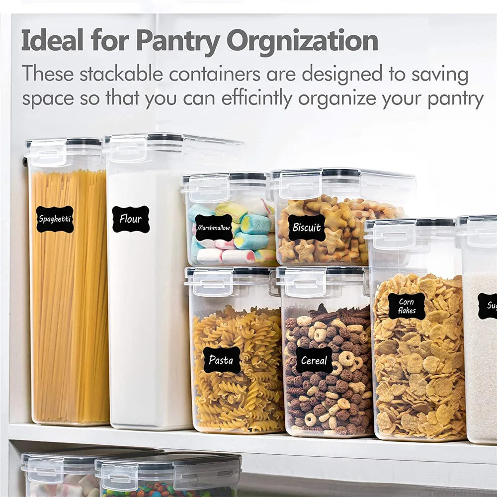 7-Piece BPA Free Kitchen Storage Containers Set with Airtight Lids