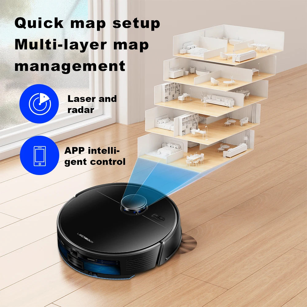 Liectroux M70 Pro Robot Vacuum Cleaner & Mop