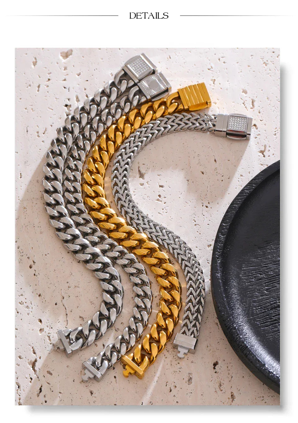 16 Cuban Chain Men's Bracelet Bangle - ShopHub