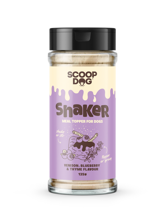 Scoop Dog - Shaker - Venison, Blueberry & Thyme 135g Animal Addiction Limited