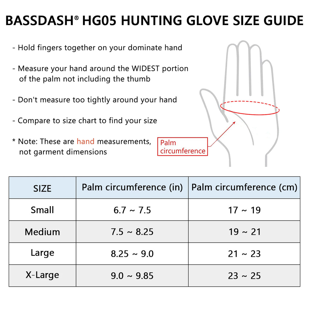 Men's Lightweight UPF 50+ Camo Hunting Gloves ShopHub