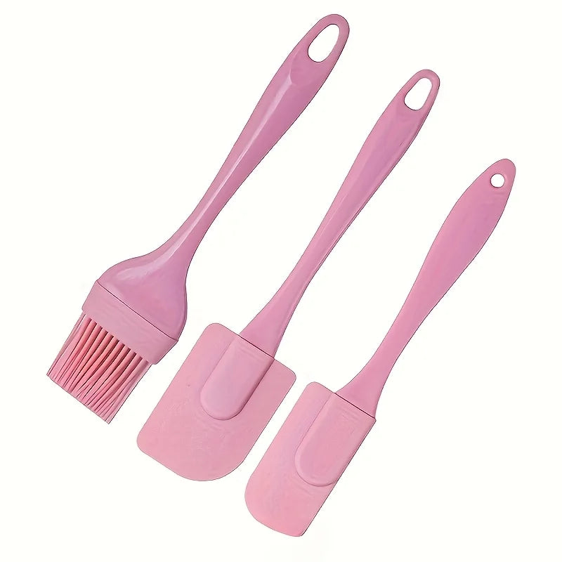 3Pcs Silicone Baking Brushes Set