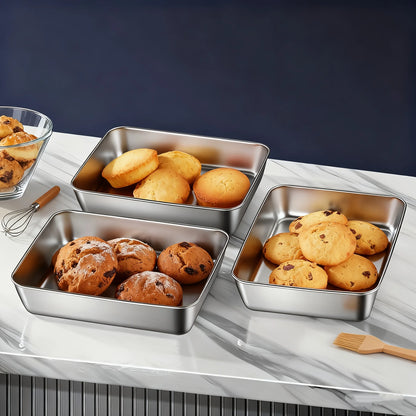 1-Piece Stainless Steel Baking Storage Box