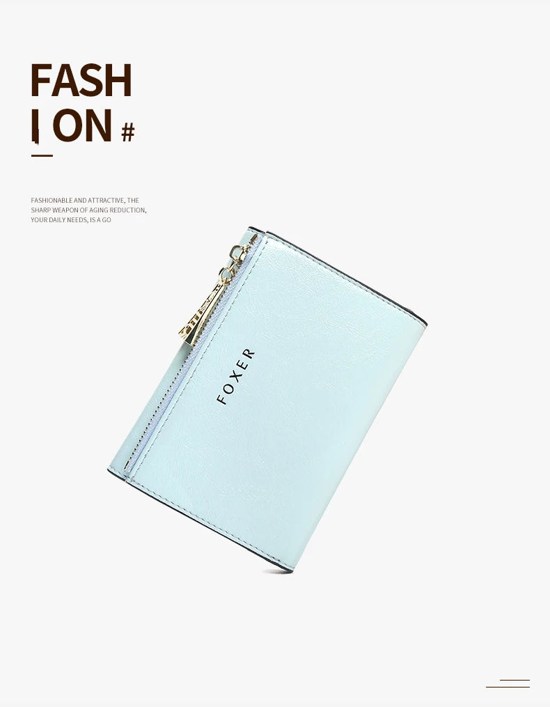 FOXER PU Women's Short Wallet