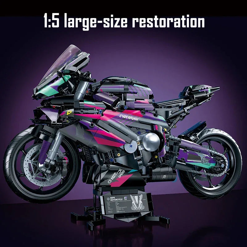TOYLINX 2062PCS DIY Motorcycle Building Blocks Model Kit - ShopHub