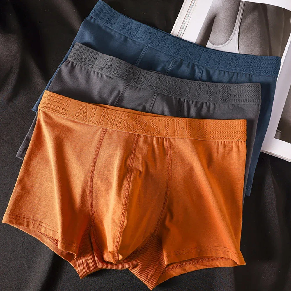 Men's 3 Pack 100% Cotton Antibacterial Boxer Shorts - ShopHub