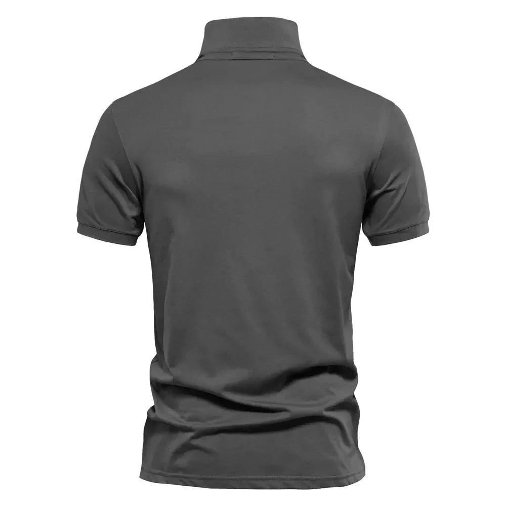 AIOPESON's 100% Cotton Embroidery Polo Shirts - ShopHub