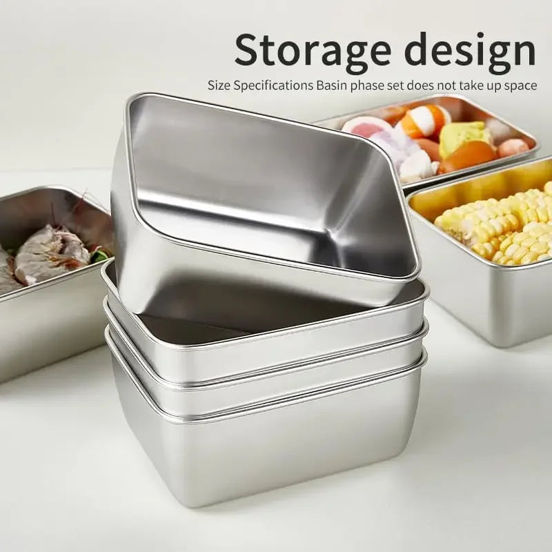 Stainless Steel Food Storage Container with Lid