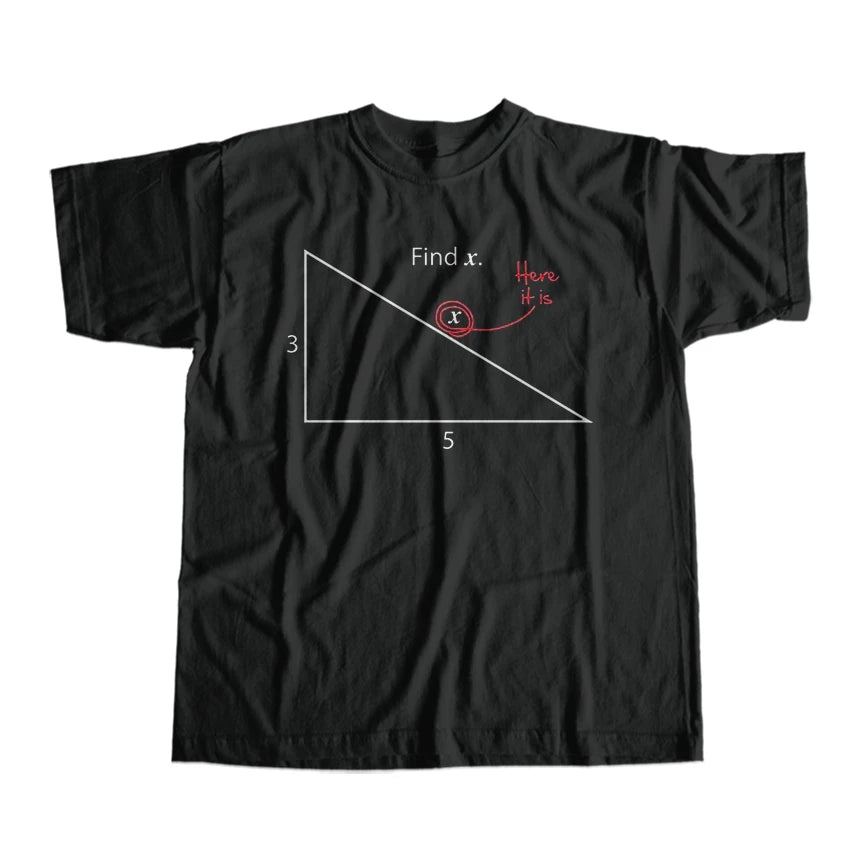 COOLMIND Men's Funny Maths Graphic Cotton T-Shirt