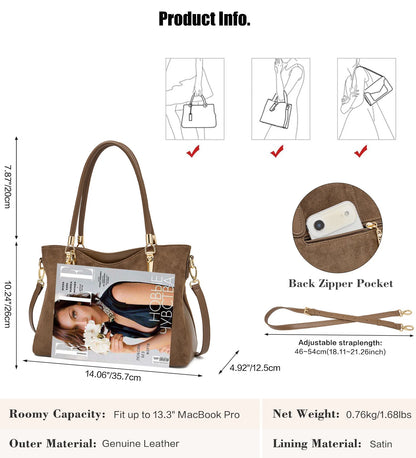 FOXER Vintage Suede Women's Handbag