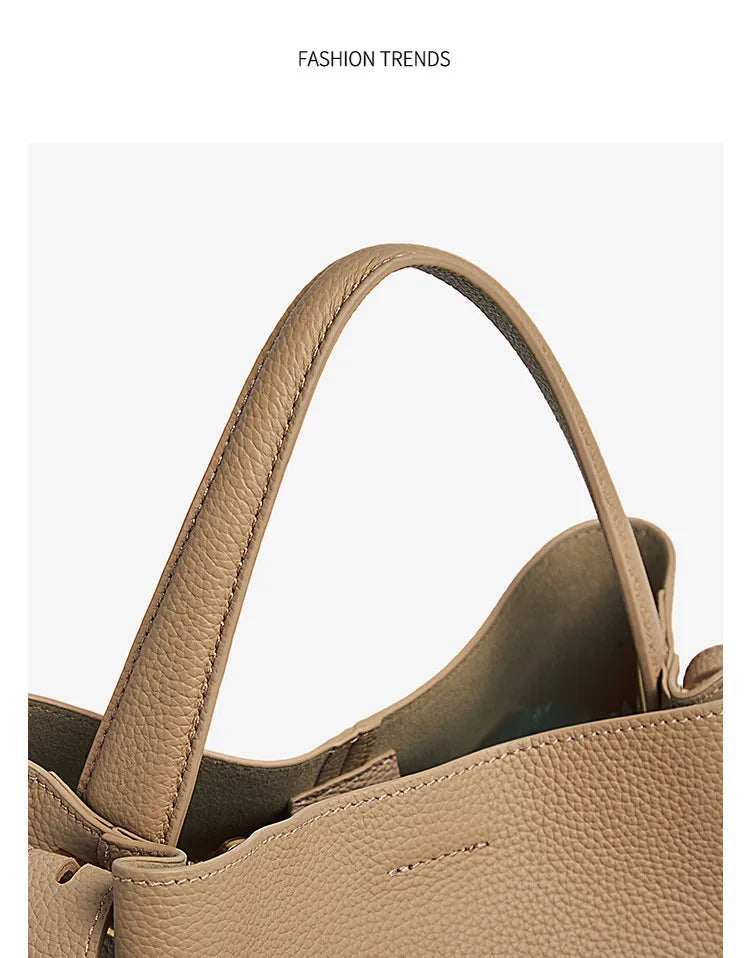 FOXER Genuine Leather Handbag — Premium Women's Shoulder Bag