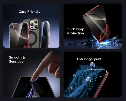 UGREEN Magnetic Case & Glass Screen Protector for iPhone 18 17 16 15 14 Pro Max Case Cover for iPhone 18Pro Macsafe Cases Bundle
