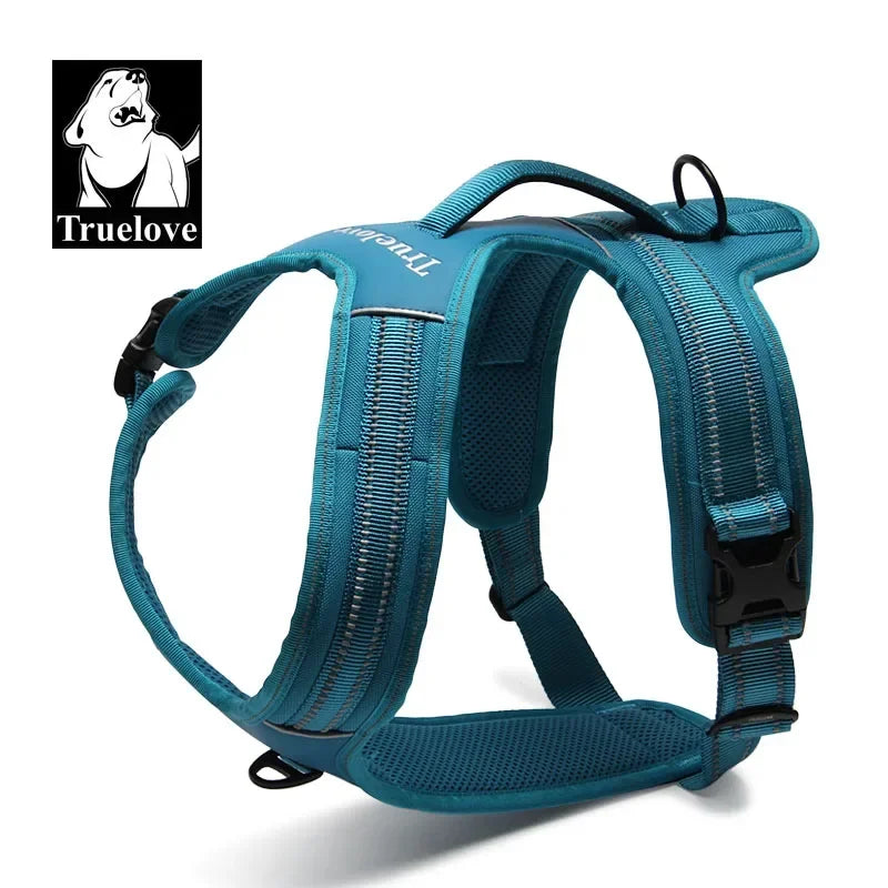 Truelove Sport Nylon Reflective No Pull Dog Harness Outdoor Adventure Pet Vest with Handle XS to XL 5 Colors In Stock Factory