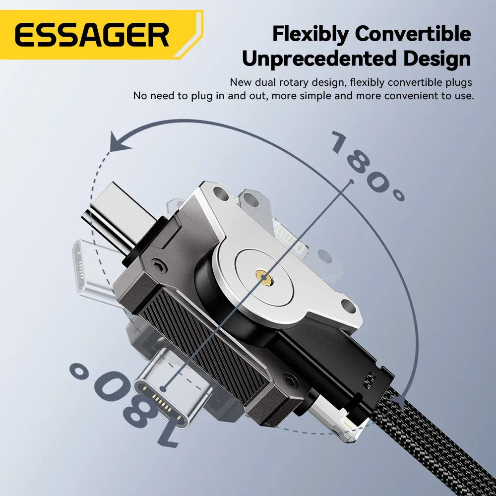 Essager 65W 4 in 1 USB C Cable - ShopHub
