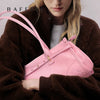 BAFELLI Pink Saffiano Leather Crossbody Bag