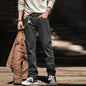 Maden Men's Vintage 12.8oz Black Washed Denim Jeans