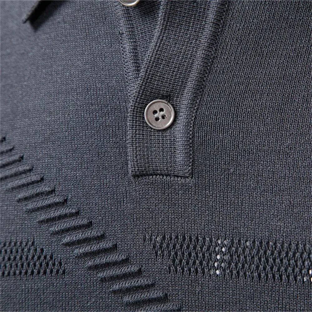 Autumn Winter Thermal Polo Shirts - ShopHub