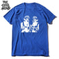 COOLMIND MO0167 Space Cat Graphic Cotton Tee