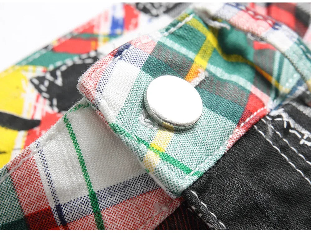 Men's Digital Print Jeans - ShopHub