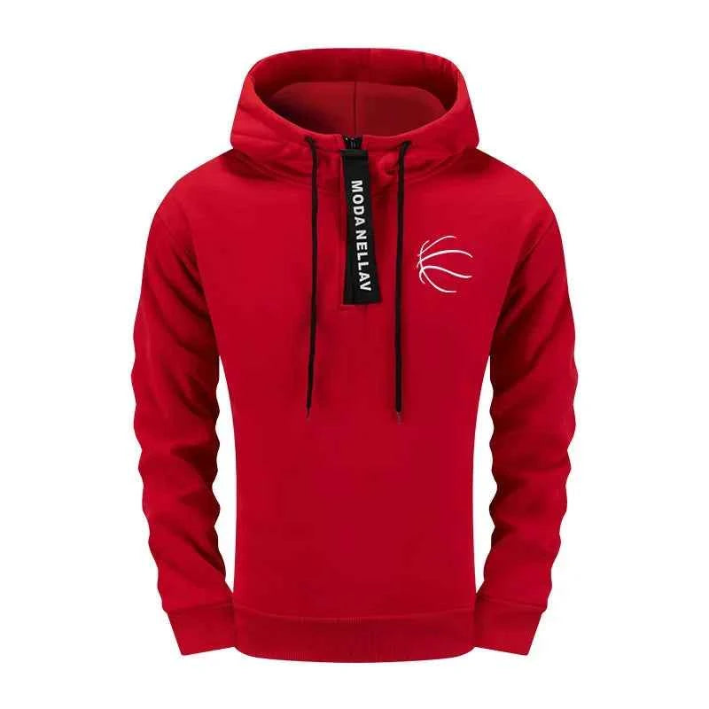 Mens Tracksuit Set - Half Zip Hoodie and Sweatpants for Casual Urban Streetwear