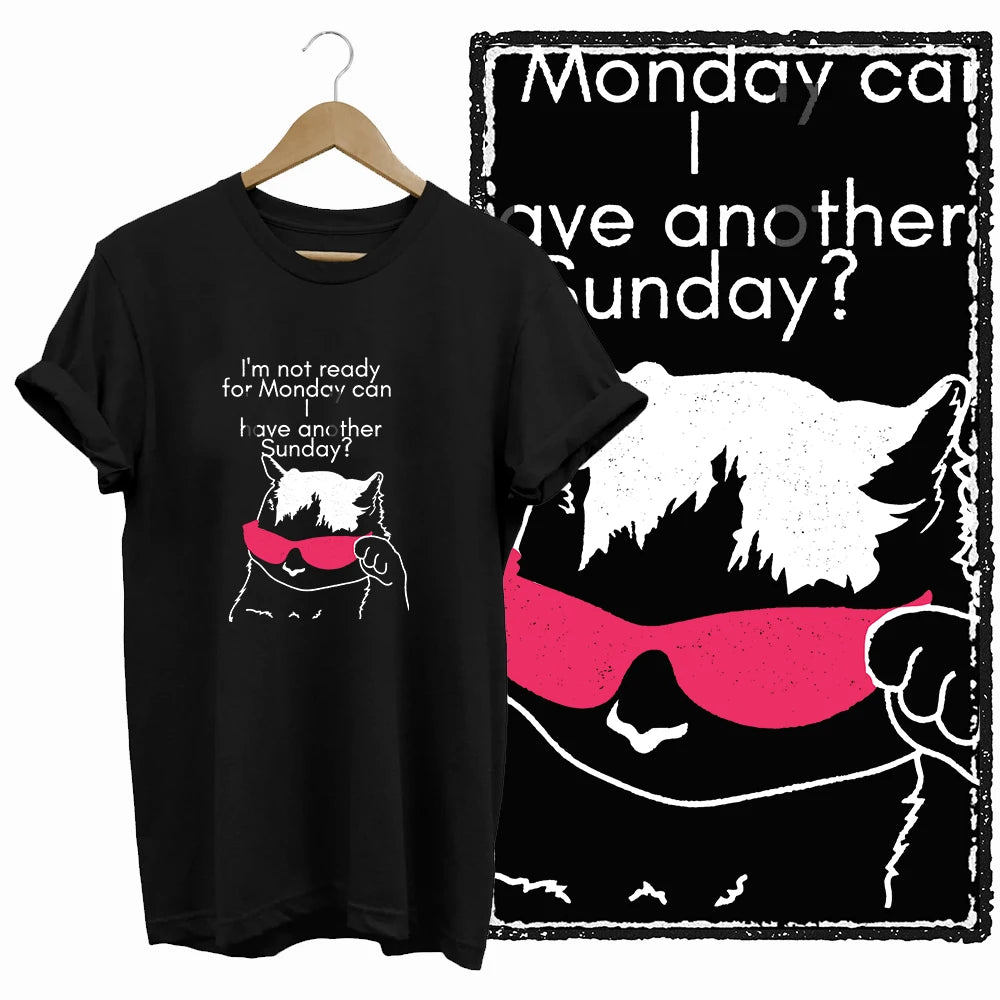 COOLMIND Black Cat Graphic T-Shirt | Women's 50-Design