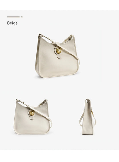 BAFELLI Natural Cattle Leather Bucket Bag