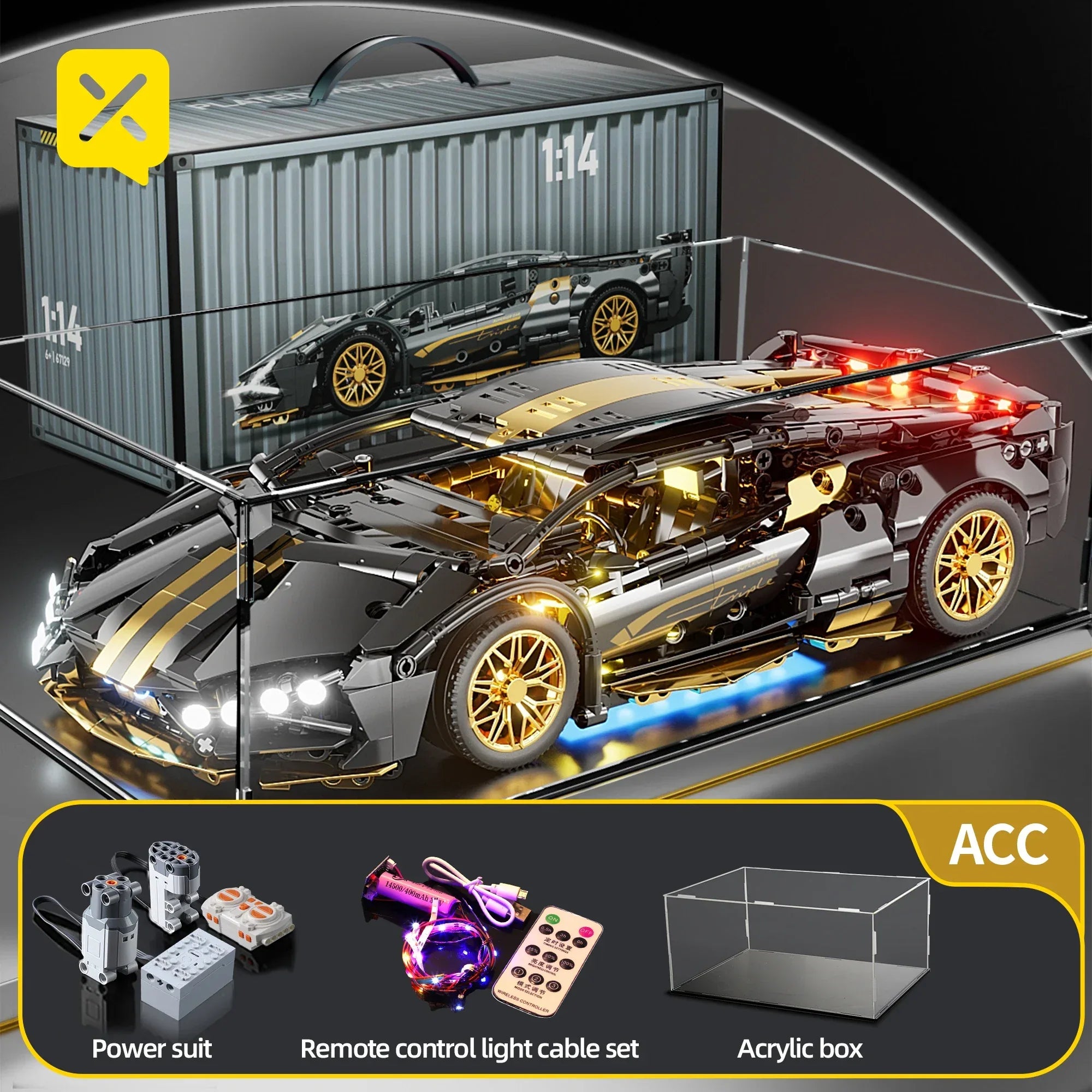 TOYLINX 1:14 Supercar Building Block Toy - ShopHub