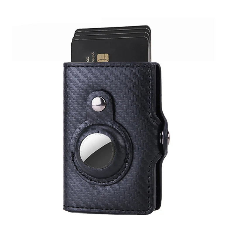 Airtag Wallet Rfid Credit Card Holder Luxury Men Women Bank Cardholder Case Wallet Money Bag Purse For Apple Air Tag Tracker