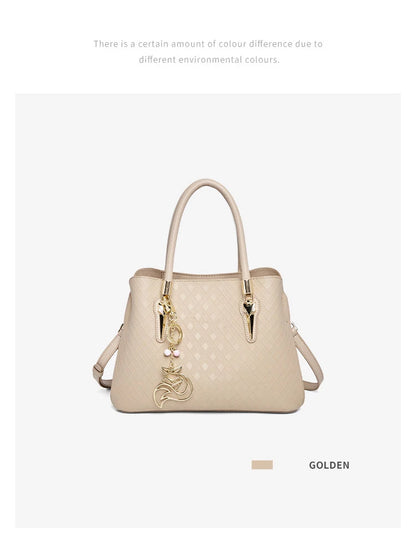 FOXER Luxury Genuine Leather Women's Shoulder Bag