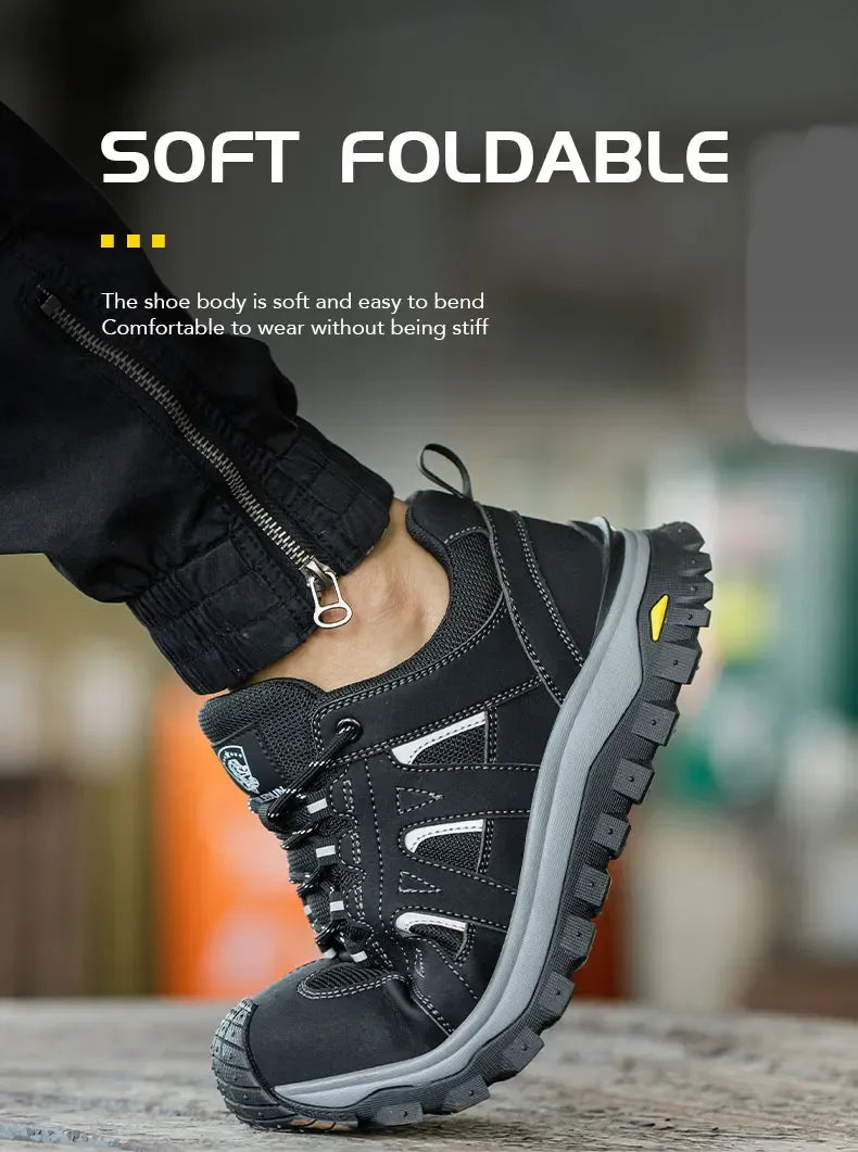 Kankeirr Men’s Steel Toe Work Shoes - ShopHub