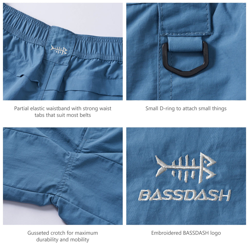BASSDASH Men's 6" Fishing Shorts ShopHub