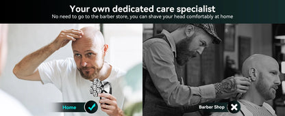 KENSEN 5-in-1 electric head shaver with magnetic 7D floating blades, designed for precise hair grooming and trimming.