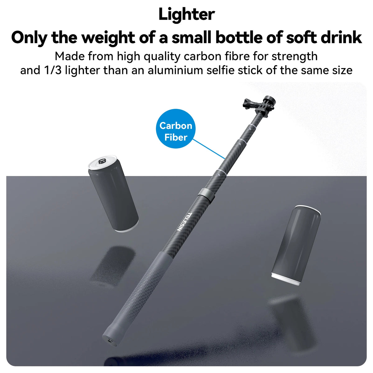 TELESIN Carbon Fiber Selfie Stick & Monopod