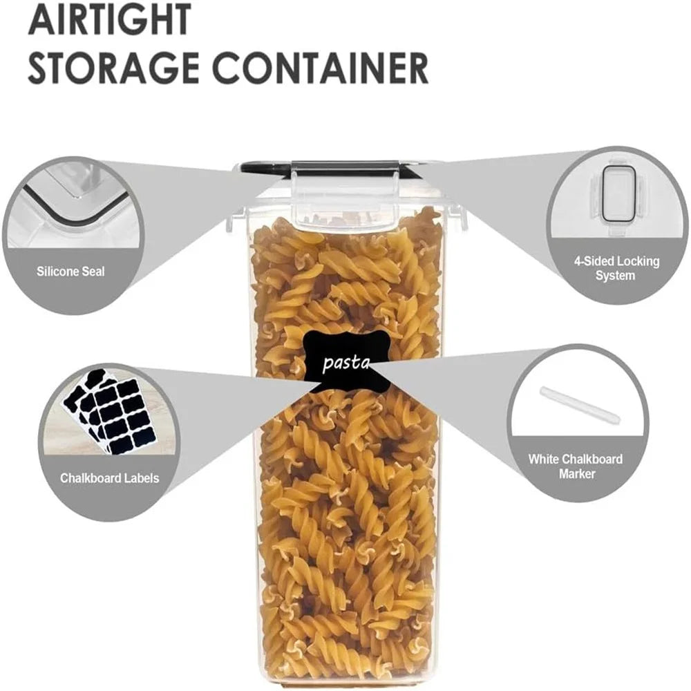 7-Piece BPA Free Kitchen Storage Containers Set with Airtight Lids