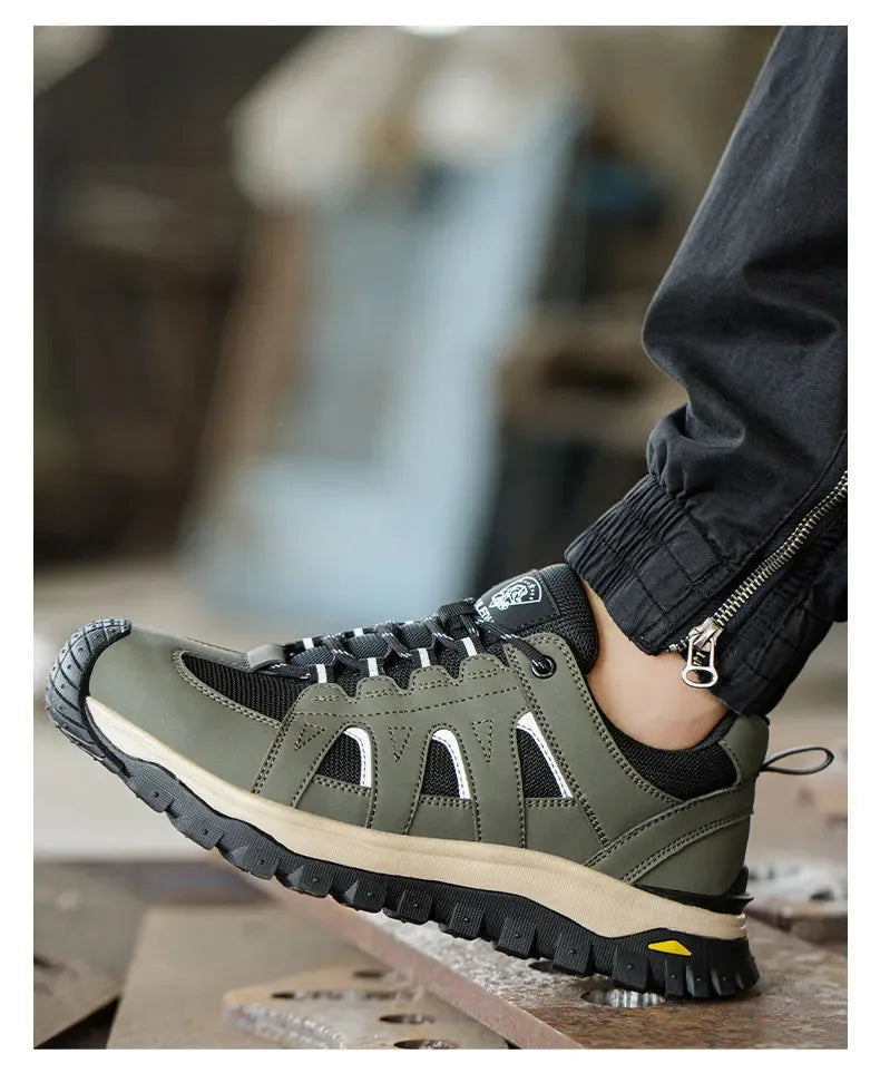 Kankeirr Men’s Steel Toe Work Shoes - ShopHub