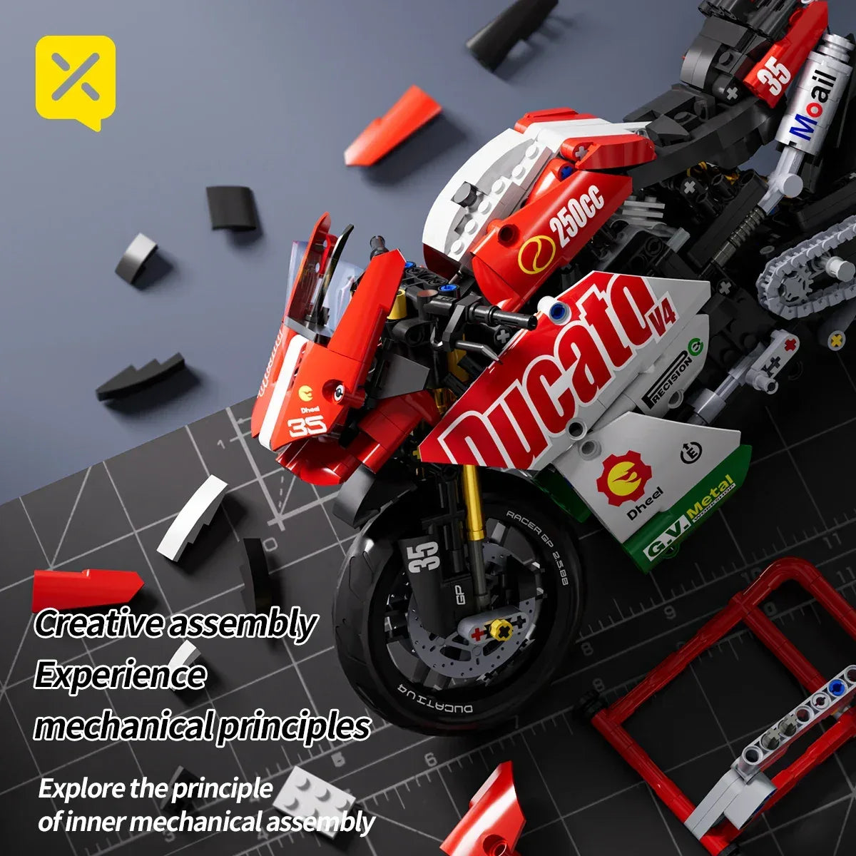 TOYLINX DIY Model Motorcycle Building Blocks Set! - ShopHub