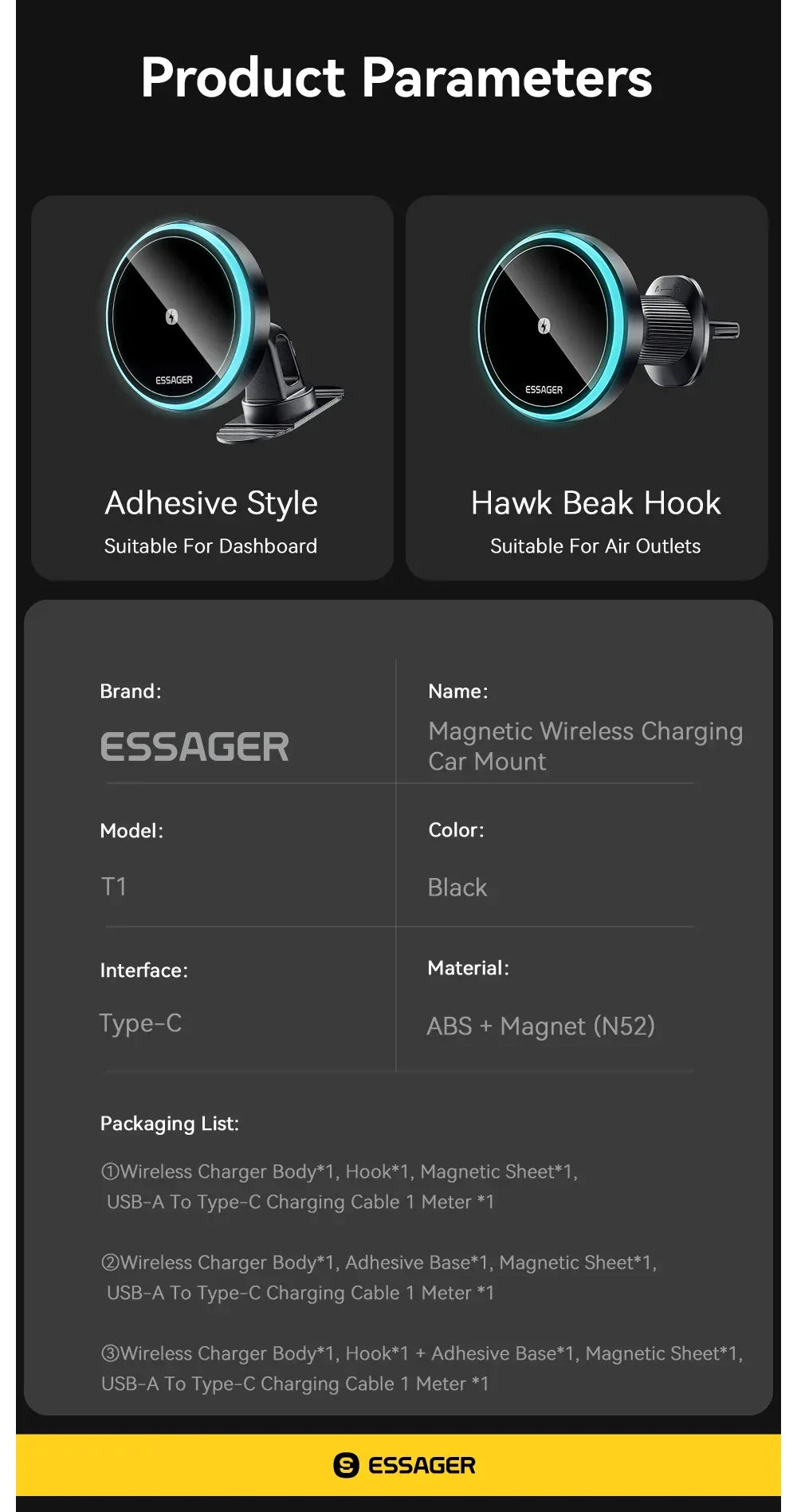 Essager Magnetic Car Phone Holder - ShopHub