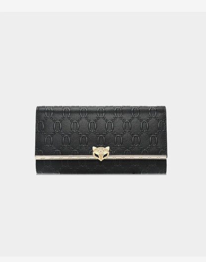 FOXER Split Leather Women's Long Wallet