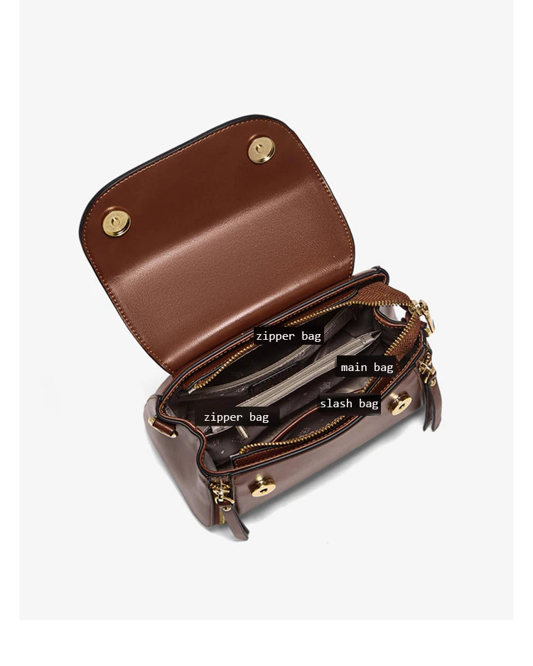 FOXER Brand Retro Women's Handbag