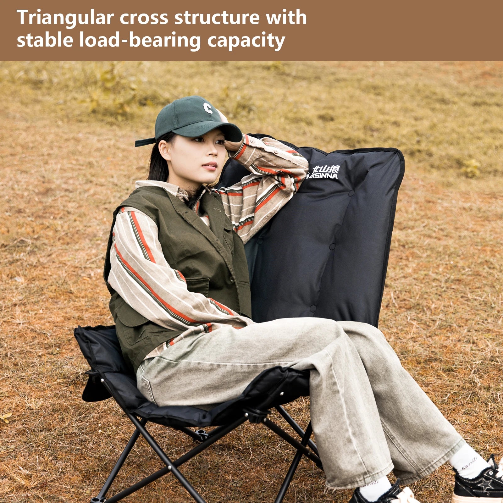 BISINNA Portable Camping Moon Chair